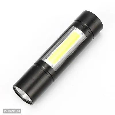 LED Flashlight with COB Light Mini Waterproof Portable LED Flashlight USB Rechargeable 3 Modes Light Flashlight-thumb4