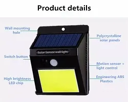 Led Solar Motion Sensor Light, Plastic Outdoor Weatherproof for Driveway Garden Path Yard, Multicolor-thumb1