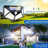 SSECC - Solar Lights for Garden 100 LED Motion Sensor Security Lamp for Home and Garden,Outdoors Bright Solar Wireless Security Motion Sensor 100 Led Night Light (BK-100)-thumb4