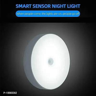 SSECC- Motion Sensor Light for Home with USB Charging Wireless Self Adhesive LED Night light Rechargeable Body Sensor Wall Light For Hallway, Wardrobe, Bedroom, Bathroom, Kitchen, Basement,-thumb0