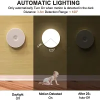 SSECC- Motion Sensor Light for Home with USB Charging Wireless Self Adhesive LED Night light Rechargeable Body Sensor Wall Light For Hallway, Wardrobe, Bedroom, Bathroom, Kitchen, Basement,-thumb1