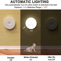 SSECC- Motion Sensor Light for Home with USB Charging Wireless Self Adhesive LED Night light Rechargeable Body Sensor Wall Light For Hallway, Bedroom, Bathroom, Kitchen, Basement,-thumb3