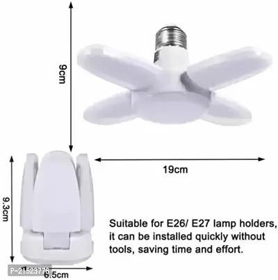 Mini Fan bulb 4 Blade LED Bulb Super Bright Adjustable Ceiling Lights Pack Of 1-thumb2