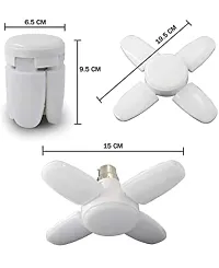 LED Bulb Lamp B22 Foldable Light, 25W 4-Leaf Fan Blade Bright LED Bulb With Angle Adjustable Home Ceiling Lights, AC160-265V,-thumb1