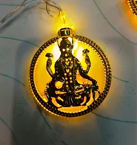 Shri Ganesh ji Diwali LED Banner String for Indoor/Outdoor Decoration, 3 Meter, Golden-thumb1