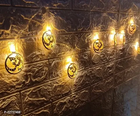 OM Diwali LED Banner String for Indoor/Outdoor Decoration, 3 Meter, Golden
