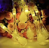 Waterdrop Decorative Fairy String Lights for Home Decoration (Multicolor, Steady Lights, 4 Meter Long (16 Water Drop Multi Light)-thumb1