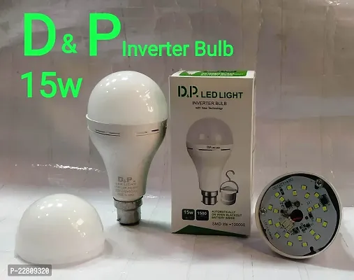 15W Rechargeable Emergency Inverter LED Bulb, Cool Day Light, White, Upto 4 Hours Battery-thumb2