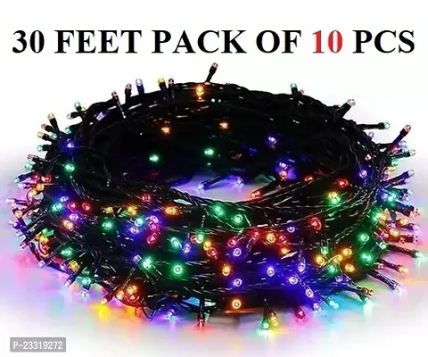pack of 10-10 Meter|| 30 Feet ||DIWALI Waterproof Decorative String Fairy Pixel Rice Lights  (PACK OF 10 PCS)-thumb0