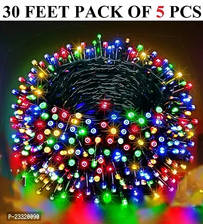 10 Meter 30 Feet DIWALI Waterproof Decorative String Fairy Pixel Rice Lights  (PACK OF 5 PCS)