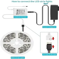 RGB Multicolour Automatic Colour Changing  LED Strip Lights with Remote Control for Festival,Diwali,TV, PC Christmas (Pack of 1)-thumb1