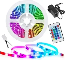 RGB Multicolour Automatic Colour Changing  LED Strip Lights with Remote Control for Festival,Diwali,TV, PC Christmas (Pack of 1)-thumb2