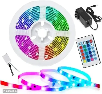 RGB Multicolour Automatic Colour Changing  LED Strip Lights with Remote Control for Festival,Diwali,TV, PC Christmas (Pack of 1)-thumb3