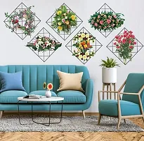 3D Green Plant Wall Sticker,Green Plant Hanging Removable Living Room Bedroom Background-thumb3