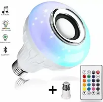 LED Music Bulb with Bluetooth Speaker Music Color changing led Bulb, DJ Lights with Remote Control Music Dimmable for Home, Bedroom, Living Room, Decoration smart bulb (Multicolor)-thumb1