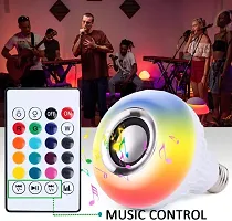 LED Music Bulb with Bluetooth Speaker Music Color changing led Bulb, DJ Lights with Remote Control Music Dimmable for Home, Bedroom, Living Room, Decoration smart bulb (Multicolor)-thumb2