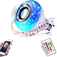 LED Music Bulb with Bluetooth Speaker Music Color changing led Bulb, DJ Lights with Remote Control Music Dimmable for Home, Bedroom, Living Room, Decoration smart bulb (Multicolor)-thumb1