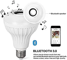 LED Music Bulb with Bluetooth Speaker Music Color changing led Bulb, DJ Lights with Remote Control Music Dimmable for Home, Bedroom, Living Room, Decoration smart bulb (Multicolor)-thumb1