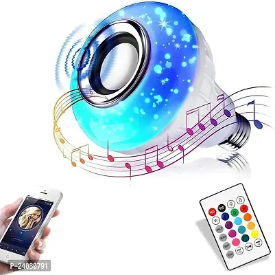 ssecc-LED Music Bulb with Bluetooth Speaker Music Color changing led Bulb, DJ Lights with Remote Control Music Dimmable for Home, Bedroom, Living Room, Decoration smart bulb (Multicolor)-thumb3