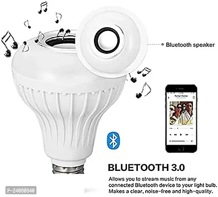 SSECC-LED Music Bulb with Bluetooth Speaker Music Color changing led Bulb, DJ Lights with Remote Control Music Dimmable for Home, Bedroom, Living Room, Decoration smart bulb (Multicolor)-thumb4