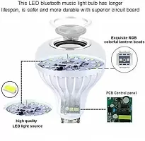 SSECC-LED Music Bulb with Bluetooth Speaker Music Color changing led Bulb, DJ Lights with Remote Control Music Dimmable for Home, Bedroom, Living Room, Decoration smart bulb (Multicolor)-thumb1