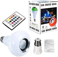 SSECC-LED Music Bulb with Bluetooth Speaker Music Color changing led Bulb, DJ Lights with Remote Control Music Dimmable for Home, Bedroom, Living Room, Decoration smart bulb (Multicolor)-thumb2