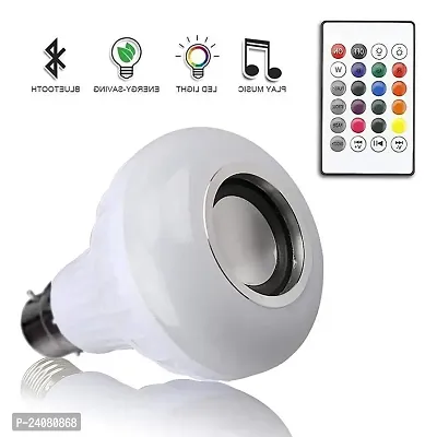 SSECC-LED Music Bulb with Bluetooth Speaker Music Color changing led Bulb, DJ Lights with Remote Control Music Dimmable for Home, Bedroom, Living Room, Decoration smart bulb (Multicolor)