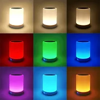 Wireless Night Light LED Touch Lamp Speaker with Portable Bluetooth  HiFi Speaker with Smart Colour Changing Touch Control USB Rechargable (Multicolor)-thumb4
