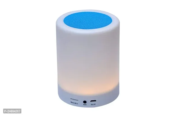 Wireless Night Light LED Touch Lamp Speaker with Portable Bluetooth  HiFi Speaker with Smart Colour Changing Touch Control USB Rechargable (Multicolor)-thumb4