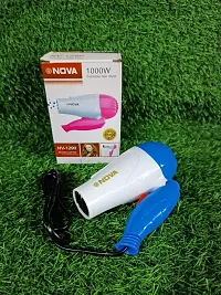 Nova Foldable Hair Dryer for Professional Women Men girls Nova NV-1290 1000 W (Blue)-thumb4