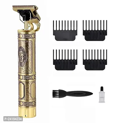 MAXTOP Golden Trimmer Buddha Style Trimmer, Professional Hair Clipper, Adjustable Blade Clipper, Hair Trimmer and Shaver For Men, Retro Oil Head Close Cut-thumb0