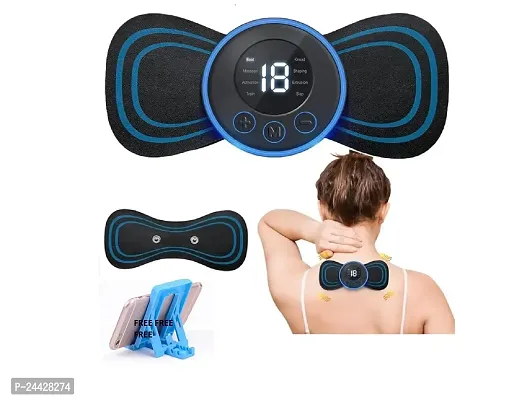 Butterfly Body Massager for Pain Relief ems Neck Massager Machine with 8 Modes and 19 Strength Levels (Black)-thumb4