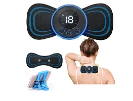 Butterfly Body Massager for Pain Relief ems Neck Massager Machine with 8 Modes and 19 Strength Levels (Black)-thumb1