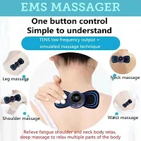 Butterfly Body Massager for Pain Relief ems Neck Massager Machine with 8 Modes and 19 Strength Levels (Black)-thumb2