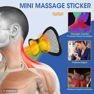 Butterfly Body Massager for Pain Relief ems Neck Massager Machine with 8 Modes and 19 Strength Levels (Black)-thumb3