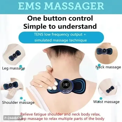 Body Massager,Wireless Portable Neck Massager with 8 Modes and 19 Strength Levels Rechargeable Pain Relief EMS Massage Machine-thumb4