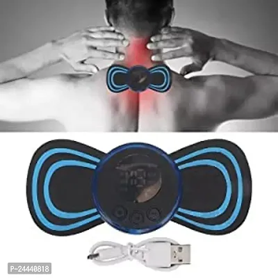 Full Body Mini Butterfly TENS Massager with 8 Modes, 19 Levels Electric Rechargeable Portable EMS Patch for Shoulder, Neck, Arms, Legs, Neck, Men/Women-thumb5