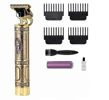 Trimmer Men Professional Buddha Style Rechargeable Cordless Hair Beard Clipper Shaver For Menrsquo;s Adjustable Blade For Close Cut Precise Multi Grooming Kit, Face, Head and Body Trimmer (Gold)-thumb2