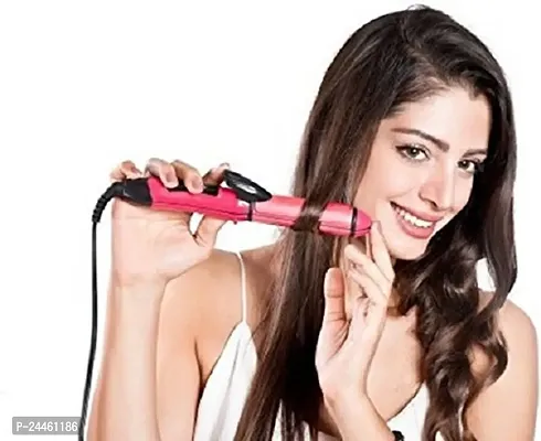 Nova 2 in 1 Hair Straightener and Curler with Ceramic Coated Plate, Hair Straightener and Curler for Women (HAIR STRAIGHTENER)-thumb5