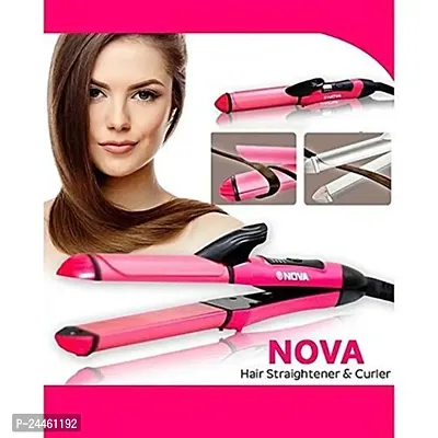 Nova 2 in 1 Hair Straightener and Curler with Ceramic Coated Plate, Hair Straightener and Curler for Women (HAIR STRAIGHTENER)-thumb3