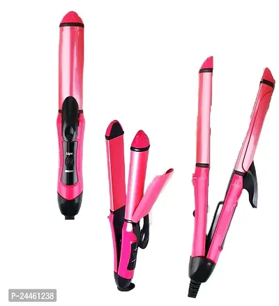 Nova 2 in 1 Hair Straightener and Curler with Ceramic Coated Plate, Hair Straightener and Curler for Women (HAIR STRAIGHTENER)