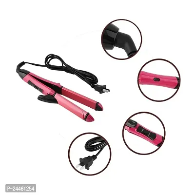 Nova 2 in 1 Hair Straightener and Curler with Ceramic Coated Plate, Hair Straightener and Curler for Women (HAIR STRAIGHTENER)-thumb3