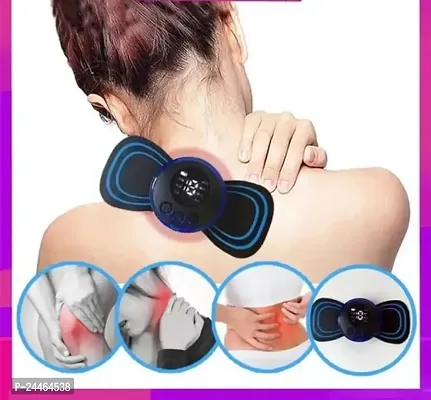 Portable Rechargeble Butterfly Full Body Massager for Pain Relief Neck Massager with EMS Technology Microcurrent Cervical Spine Massager for Body Pain-thumb3