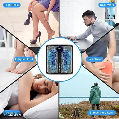 Foot Massager - voltonix Wireless EMS Massage Machine. Rechargeable, portable, and foldable design. 8 modes, 19 intensity levels for ultimate pain relief Foot Massager Pain Relief Wireless-thumb2