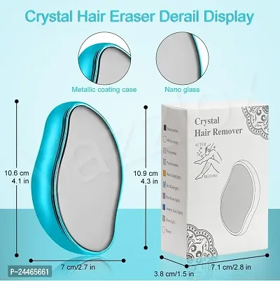 Painless Crystal Hair Eraser for Women  Men - Nano Crystal Hair Remover for Arms, Legs, Back  Reusable Safe Crystal Hair Eraser for Physical Hair Removal (MULTI COLOR)-thumb0