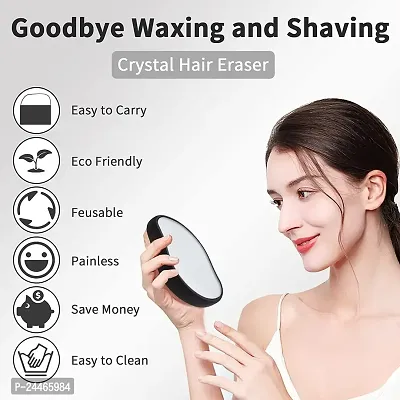 Crystal Hair Remover for Women and Men Upgraded Nano-crystalline Dots Technology Crystal Hair Eraser for Women Painless Hair Remover for Women Reusable Hair Removal Stone Hair Removal Crystal-thumb3
