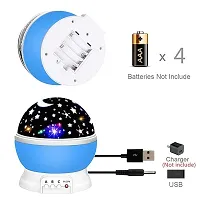 Star Master Rotating 360 Degree Moon Night Light Lamp Projector with Colors and USB Cable,Lamp for Kids Room Night Bulb (Multi Color,Pack of 1,Plastic)-thumb3