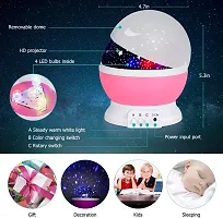 Star Master Rotating 360 Degree Moon Night Light Lamp Projector with Colors and USB Cable,Lamp for Kids Room Night Bulb (Multi Color,Pack of 1,Plastic)-thumb4