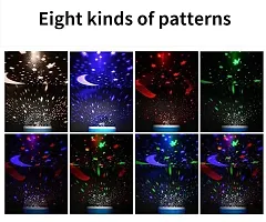 Star Master Rotating 360 Degree Moon Night Light Lamp Projector with Colors and USB Cable,Lamp for Kids Room Night Bulb (Multi Color,Pack of 1,Plastic)-thumb2