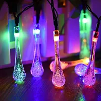 Waterdrop String Lights for Indoor Outdoor Decoration Diwali Light for Party Birthday Diwali Christmas Navratri Valentine Gift Home Decoration Light...-thumb4